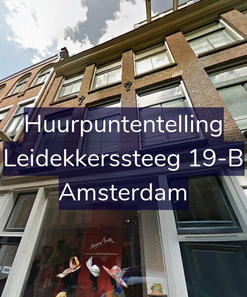 Foto gevel Huurpuntentelling voor Leidekkerssteeg 19-B, Amsterdam