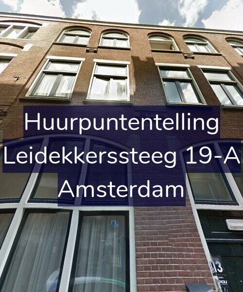 Foto gevel Huurpuntentelling voor Leidekkerssteeg 19-A, Amsterdam