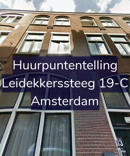 Foto gevel Huurpuntentelling voor Leidekkerssteeg 19-C, Amsterdam