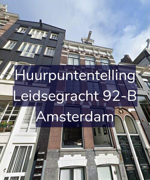 Foto gevel Huurpuntentelling voor Leidsegracht 92-B, Amsterdam