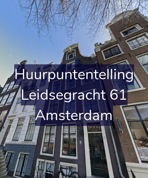 Foto gevel Huurpuntentelling voor Leidsegracht 61, Amsterdam