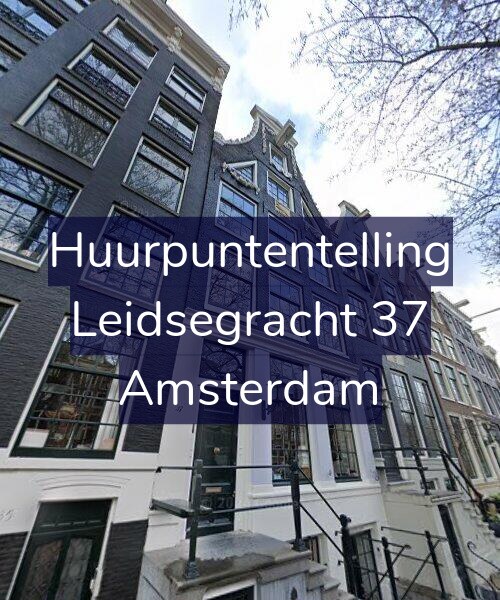 Foto gevel Huurpuntentelling voor Leidsegracht 37, Amsterdam