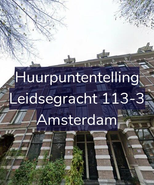 Foto gevel Huurpuntentelling voor Leidsegracht 113-3, Amsterdam