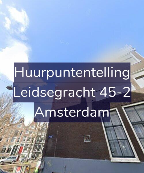 Foto gevel Huurpuntentelling voor Leidsegracht 45-2, Amsterdam