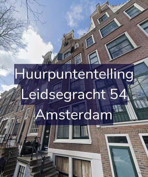 Foto gevel Huurpuntentelling voor Leidsegracht 54, Amsterdam