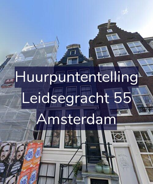 Foto gevel Huurpuntentelling voor Leidsegracht 55, Amsterdam