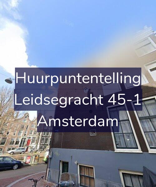Foto gevel Huurpuntentelling voor Leidsegracht 45-1, Amsterdam