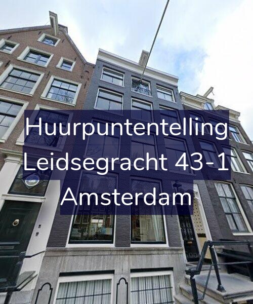 Foto gevel Huurpuntentelling voor Leidsegracht 43-1, Amsterdam