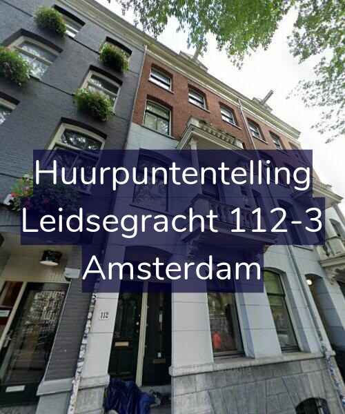 Foto gevel Huurpuntentelling voor Leidsegracht 112-3, Amsterdam