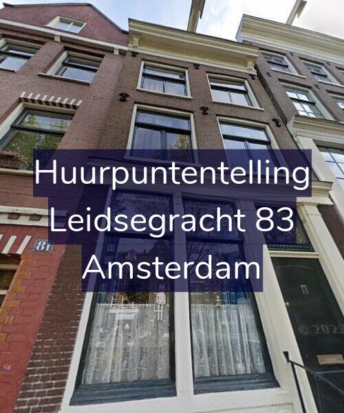 Foto gevel Huurpuntentelling voor Leidsegracht 83, Amsterdam
