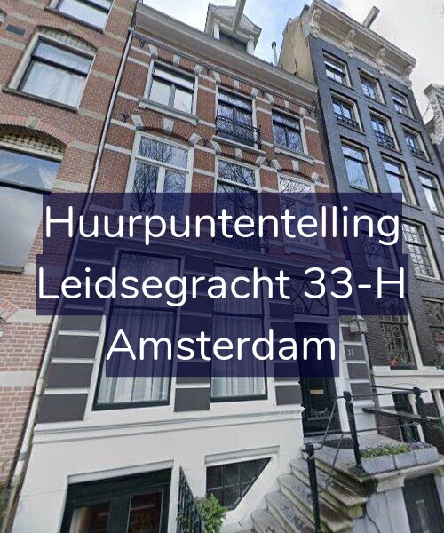 Foto gevel Huurpuntentelling voor Leidsegracht 33-H, Amsterdam