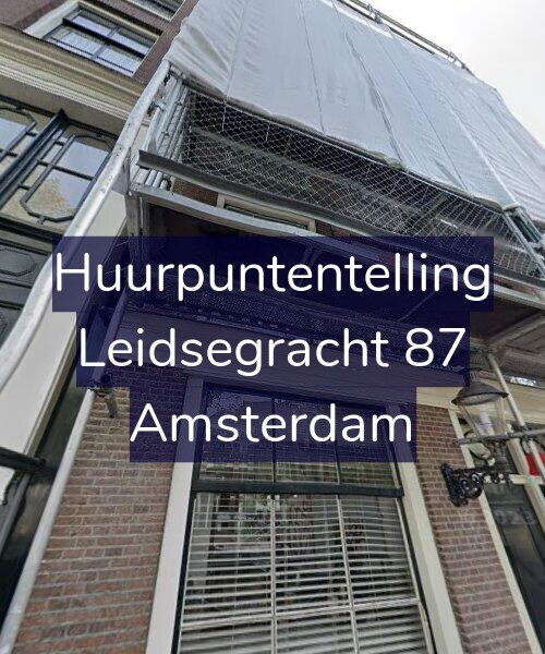 Foto gevel Huurpuntentelling voor Leidsegracht 87, Amsterdam