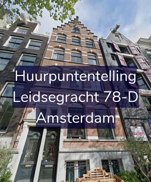 Foto gevel Huurpuntentelling voor Leidsegracht 78-D, Amsterdam