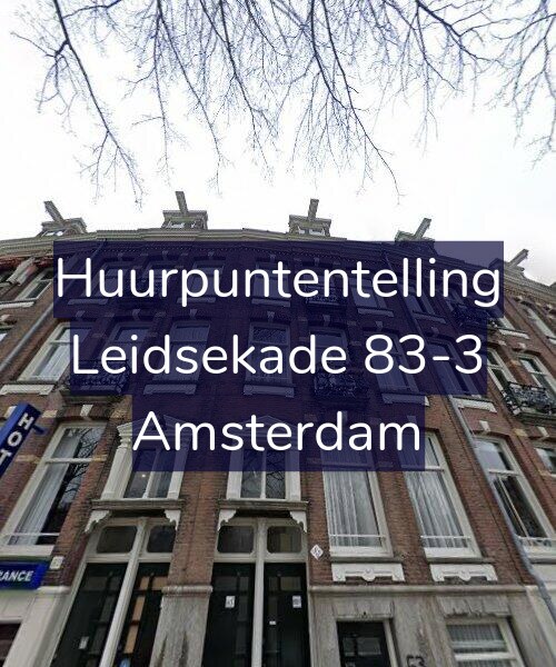 Foto gevel Huurpuntentelling voor Leidsekade 83-3, Amsterdam