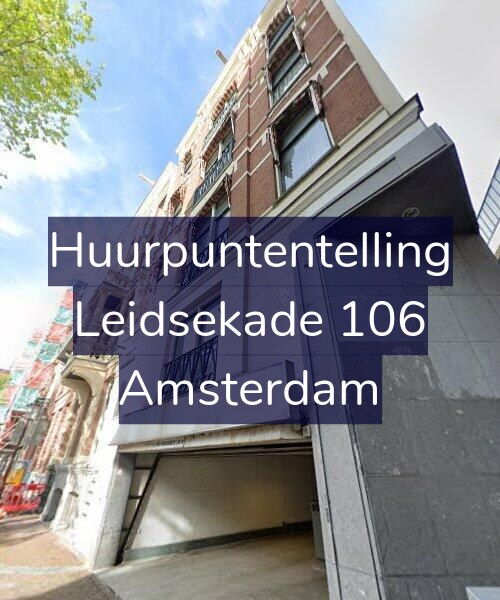 Foto gevel Huurpuntentelling voor Leidsekade 106, Amsterdam
