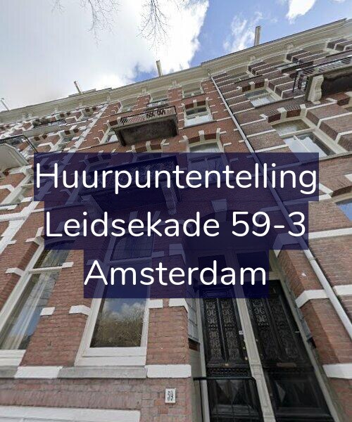 Foto gevel Huurpuntentelling voor Leidsekade 59-3, Amsterdam