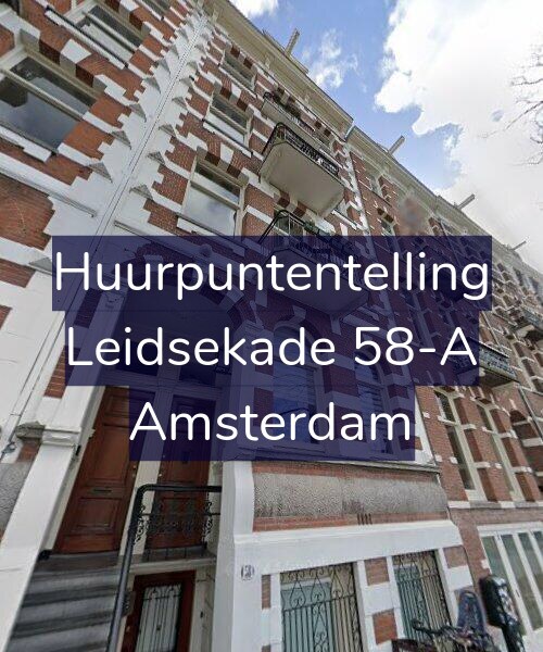 Foto gevel Huurpuntentelling voor Leidsekade 58-A, Amsterdam