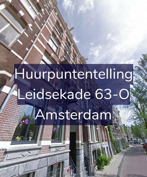 Foto gevel Huurpuntentelling voor Leidsekade 63-O, Amsterdam