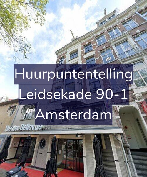 Foto gevel Huurpuntentelling voor Leidsekade 90-1, Amsterdam