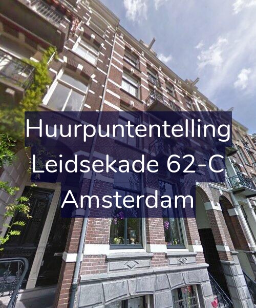 Foto gevel Huurpuntentelling voor Leidsekade 62-C, Amsterdam