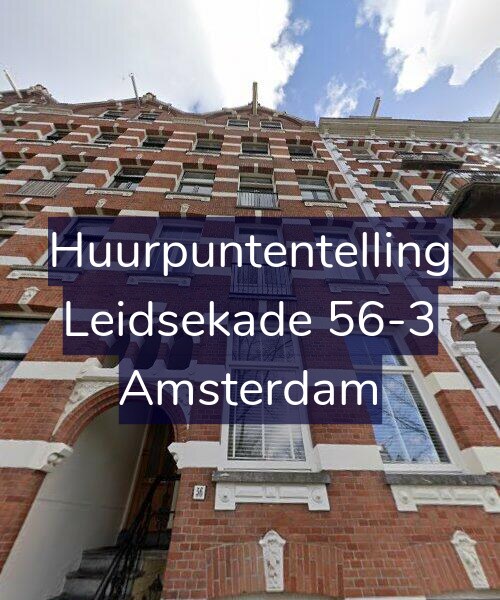 Foto gevel Huurpuntentelling voor Leidsekade 56-3, Amsterdam