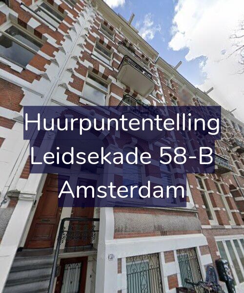 Foto gevel Huurpuntentelling voor Leidsekade 58-B, Amsterdam