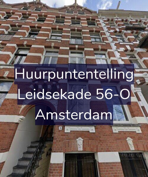 Foto gevel Huurpuntentelling voor Leidsekade 56-O, Amsterdam