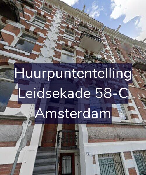 Foto gevel Huurpuntentelling voor Leidsekade 58-C, Amsterdam