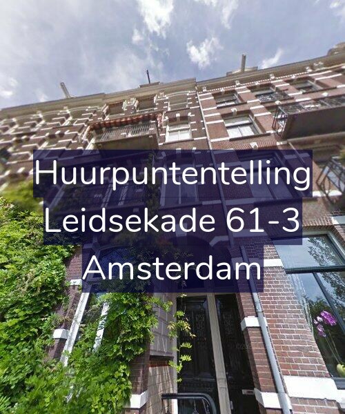 Foto gevel Huurpuntentelling voor Leidsekade 61-3, Amsterdam