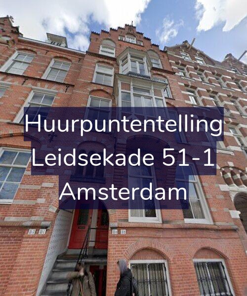 Foto gevel Huurpuntentelling voor Leidsekade 51-1, Amsterdam