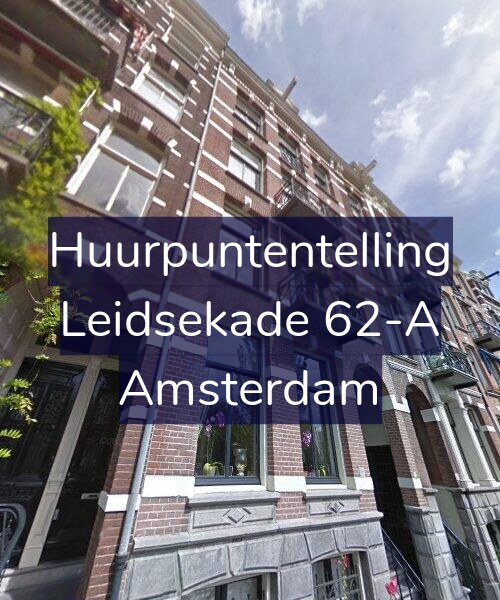 Foto gevel Huurpuntentelling voor Leidsekade 62-A, Amsterdam