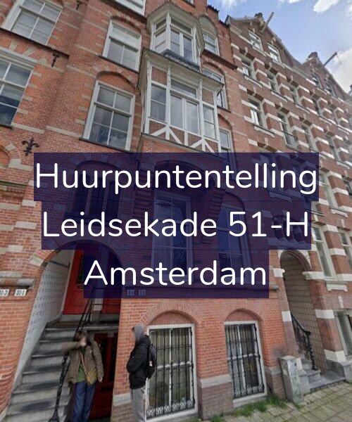 Foto gevel Huurpuntentelling voor Leidsekade 51-H, Amsterdam