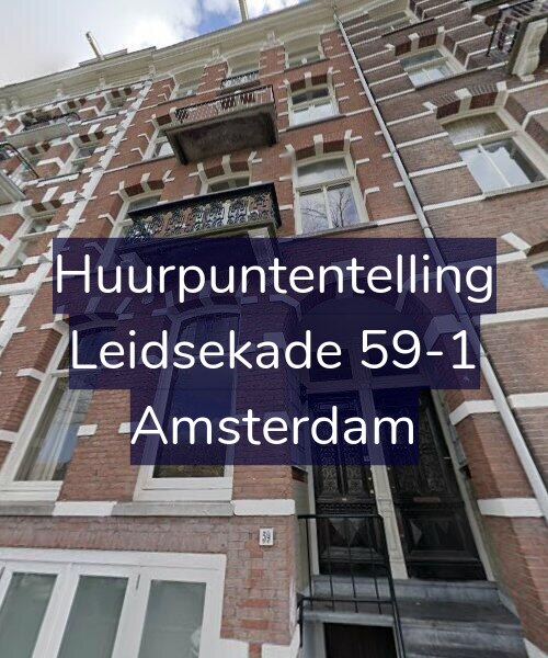 Foto gevel Huurpuntentelling voor Leidsekade 59-1, Amsterdam