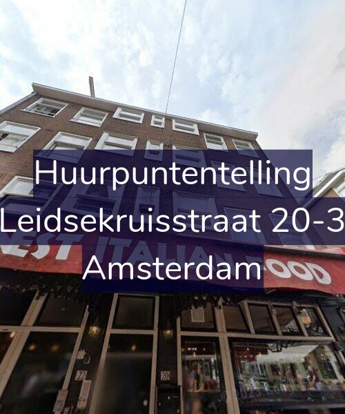 Foto gevel Huurpuntentelling voor Leidsekruisstraat 20-3, Amsterdam