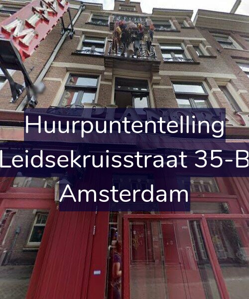 Foto gevel Huurpuntentelling voor Leidsekruisstraat 35-B, Amsterdam