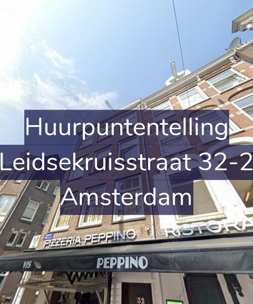 Foto gevel Huurpuntentelling voor Leidsekruisstraat 32-2, Amsterdam