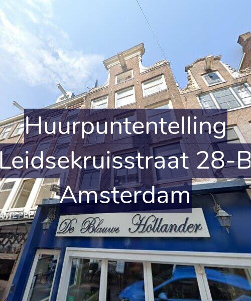 Foto gevel Huurpuntentelling voor Leidsekruisstraat 28-B, Amsterdam