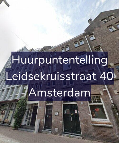 Foto gevel Huurpuntentelling voor Leidsekruisstraat 40, Amsterdam