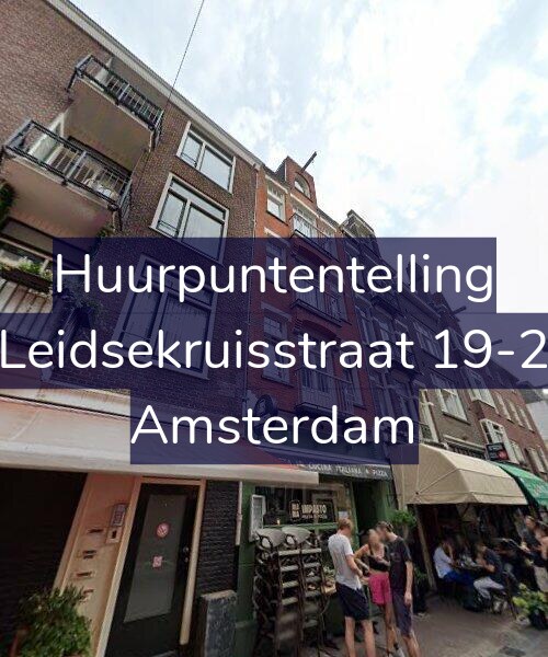 Foto gevel Huurpuntentelling voor Leidsekruisstraat 19-2, Amsterdam