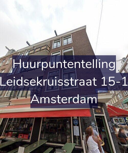 Foto gevel Huurpuntentelling voor Leidsekruisstraat 15-1, Amsterdam