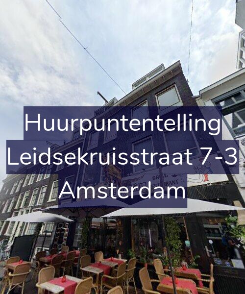 Foto gevel Huurpuntentelling voor Leidsekruisstraat 7-3, Amsterdam