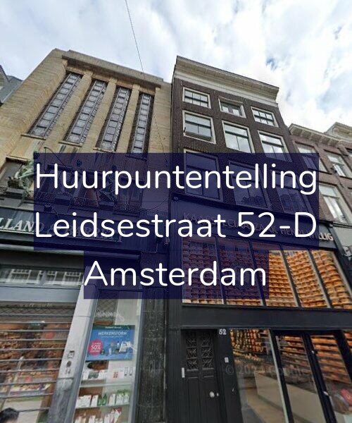 Foto gevel Huurpuntentelling voor Leidsestraat 52-D, Amsterdam