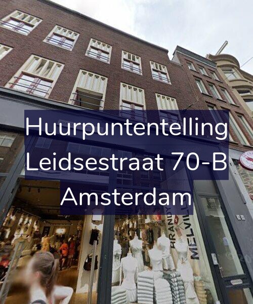 Foto gevel Huurpuntentelling voor Leidsestraat 70-B, Amsterdam