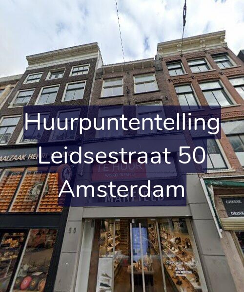 Foto gevel Huurpuntentelling voor Leidsestraat 50, Amsterdam