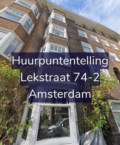 Foto gevel Huurpuntentelling voor Lekstraat 74-2, Amsterdam