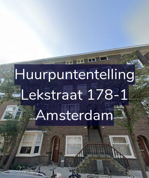 Foto gevel Huurpuntentelling voor Lekstraat 178-1, Amsterdam