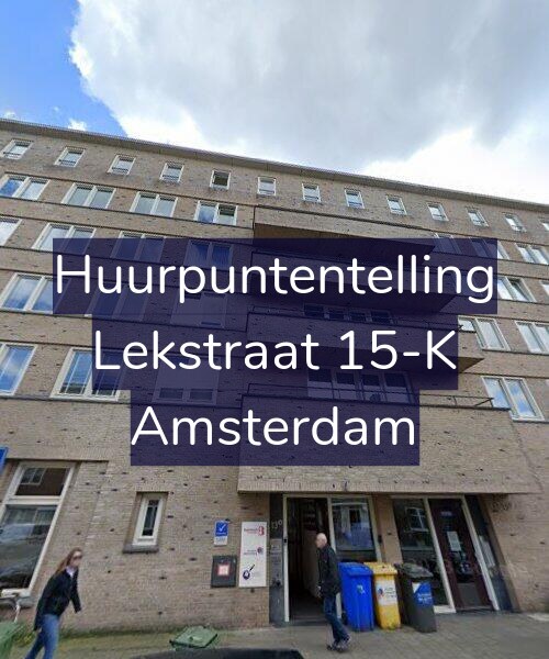 Foto gevel Huurpuntentelling voor Lekstraat 15-K, Amsterdam