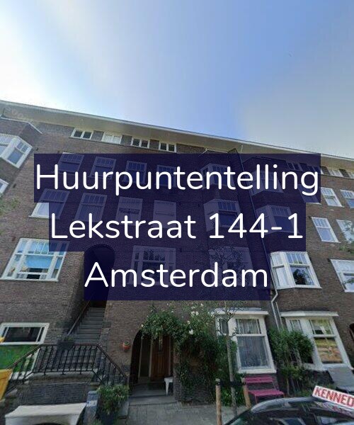 Foto gevel Huurpuntentelling voor Lekstraat 144-1, Amsterdam