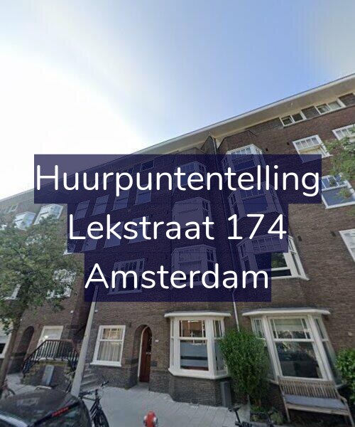 Foto gevel Huurpuntentelling voor Lekstraat 174, Amsterdam