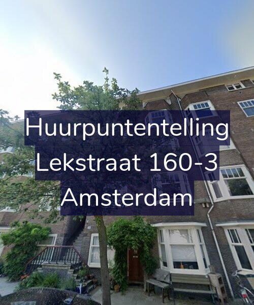 Foto gevel Huurpuntentelling voor Lekstraat 160-3, Amsterdam